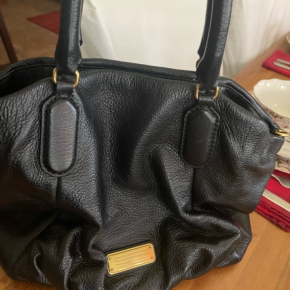 Marc Jacobs Black Leather Satchel
